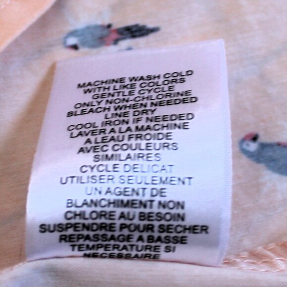 Ecothreads Men's Short Sleeve Snap Front Parrot Shirt, Large - Picture 9 of 11